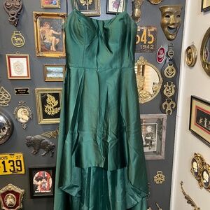 Emerald Green High-Low Dress • Formal• Event Dress• size 12